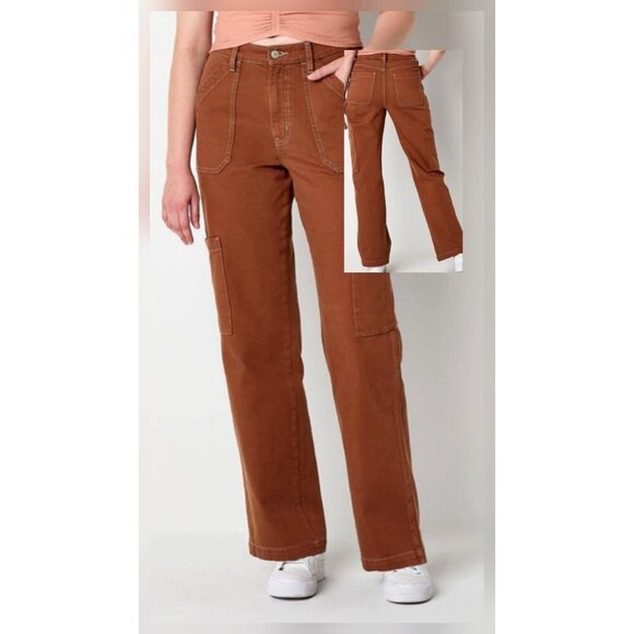 Arizona Juniors Women's Highest Rise Slouchy Through Hip Skater Jean US 4 - Picture 3 of 10